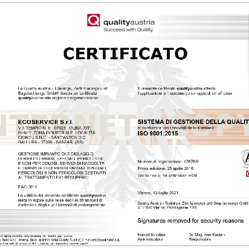Qualità Ecoservice